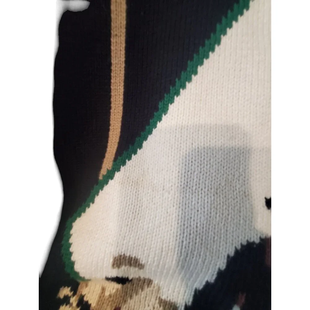 Golf Classics Savile Row sweater mens size Large navy cotton double sided